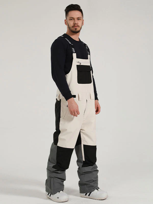 Women's Gsou Snow Mountain Discover Colorblock Snow Bibs Pants - Image 4