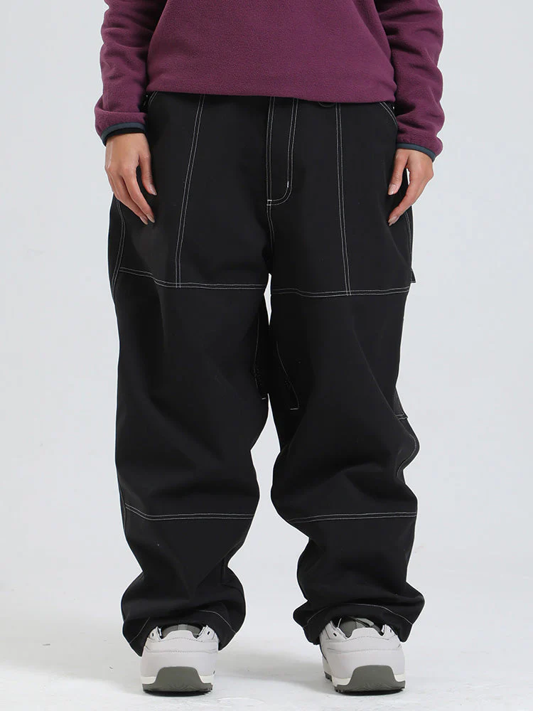 Women's Gsou Snow Mountain Freerider Freestyle Baggy Snowboard Pants - Image 4