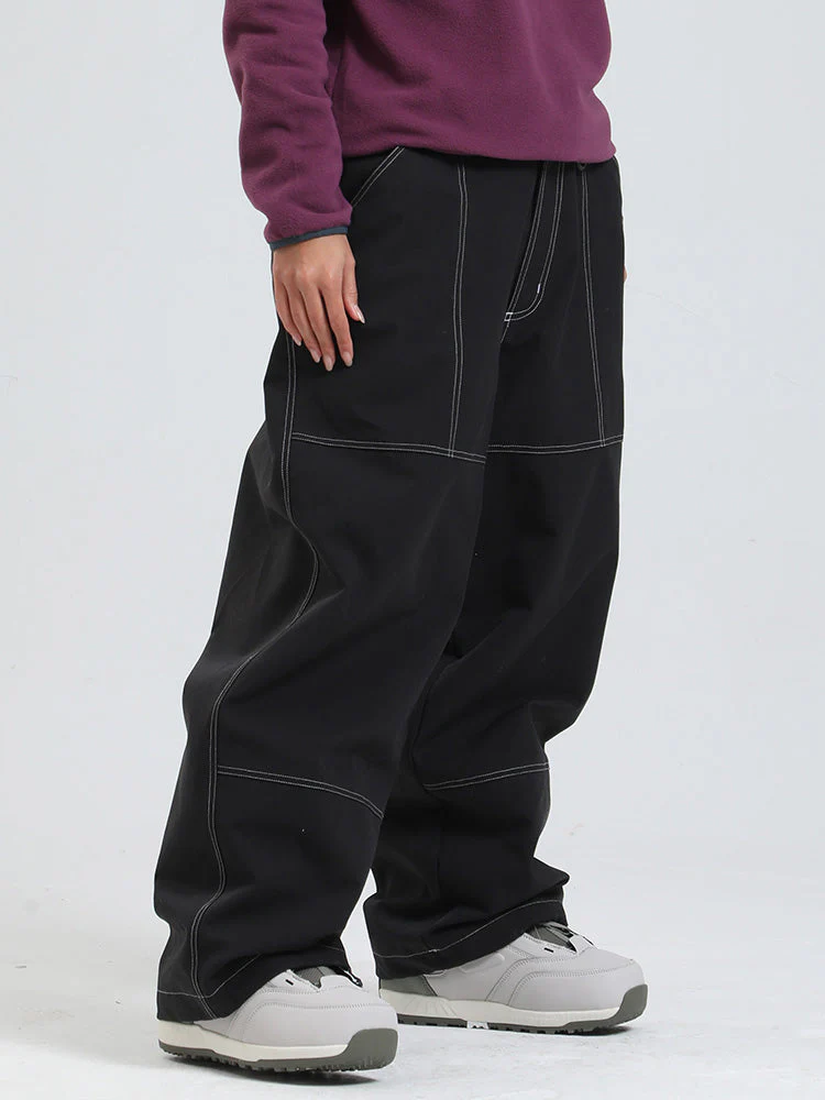 Women's Gsou Snow Mountain Freerider Freestyle Baggy Snowboard Pants - Image 6