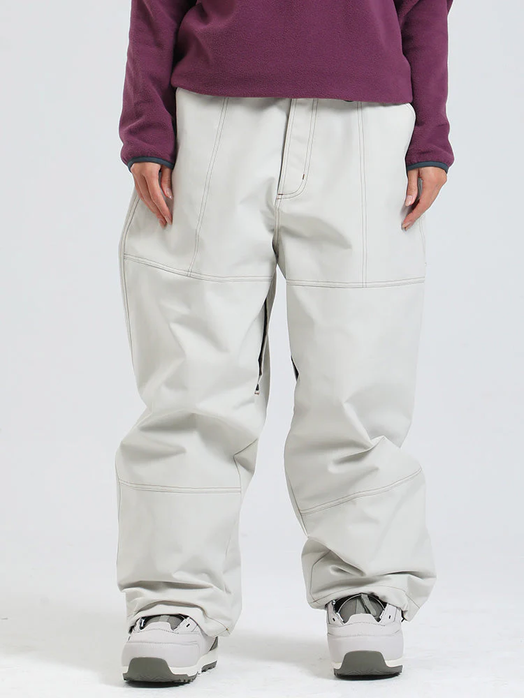 Women's Gsou Snow Mountain Freerider Freestyle Baggy Snowboard Pants - Image 7