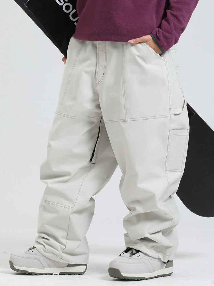 Women's Gsou Snow Mountain Freerider Freestyle Baggy Snowboard Pants - Image 8