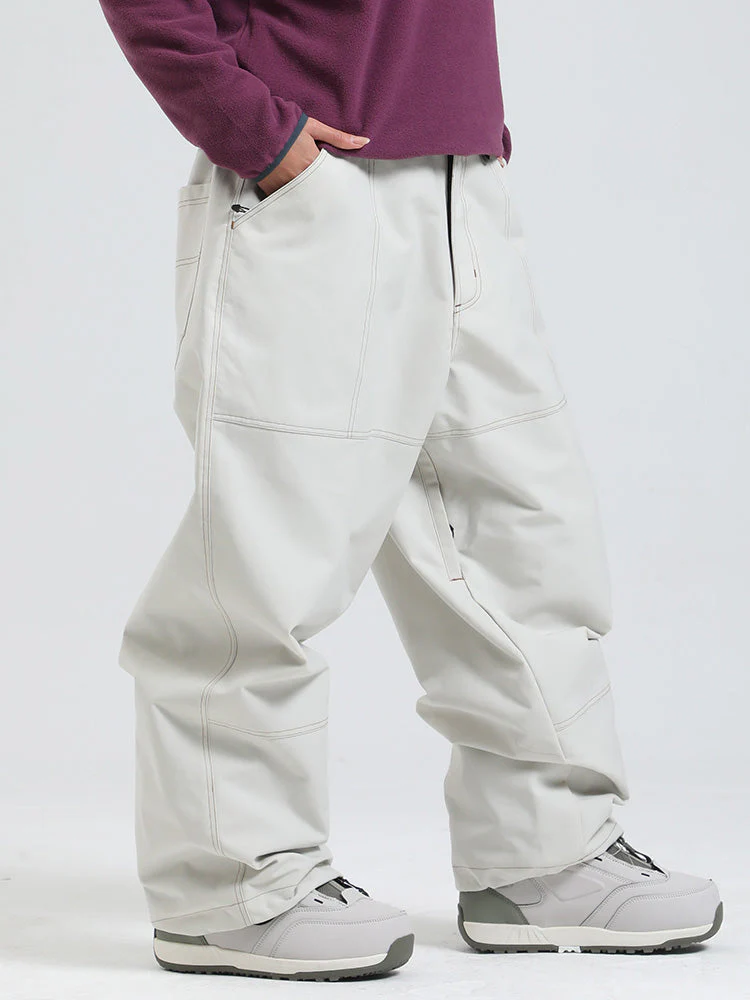Women's Gsou Snow Mountain Freerider Freestyle Baggy Snowboard Pants - Image 9