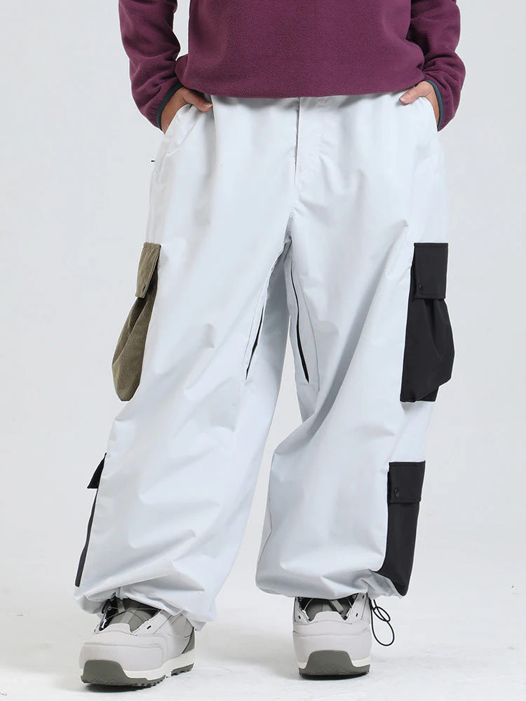 Women's Gsou Snow Powder Chaser Oversized Baggy Snowboard Pants - Image 3