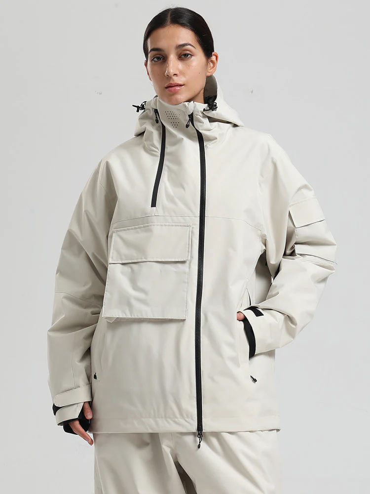 Women's Gsou Snow Terrain Flow FlexZip Hybrid Cargo Snowboard Jacket - Image 12