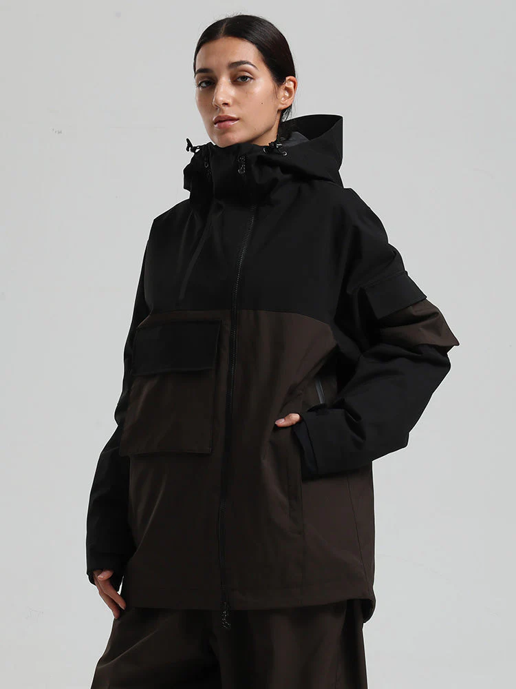 Women's Gsou Snow Terrain Flow FlexZip Hybrid Cargo Snowboard Jacket - Image 14