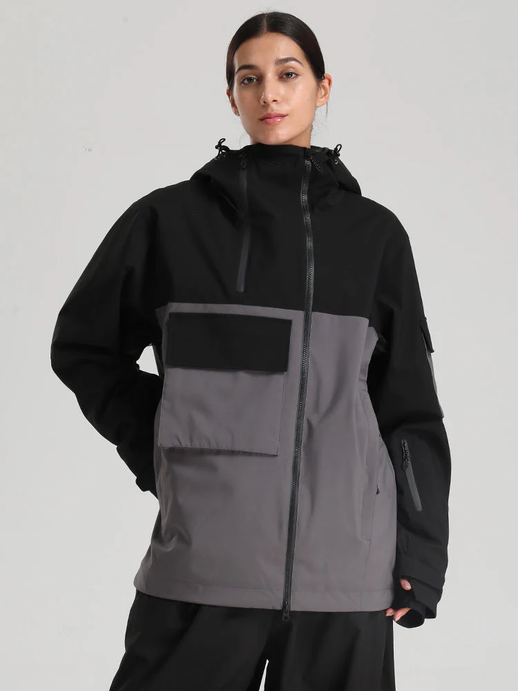 Women's Gsou Snow Terrain Flow FlexZip Hybrid Cargo Snowboard Jacket - Image 15