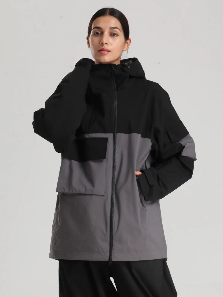 Women's Gsou Snow Terrain Flow FlexZip Hybrid Cargo Snowboard Jacket - Image 17