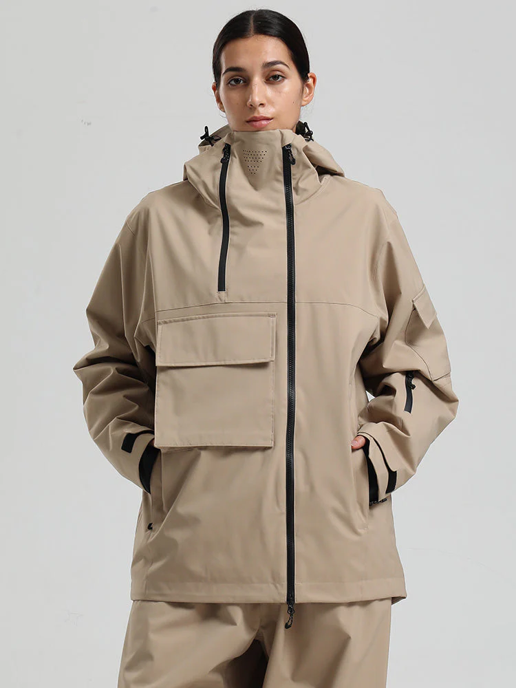 Women's Gsou Snow Terrain Flow FlexZip Hybrid Cargo Snowboard Jacket - Image 19