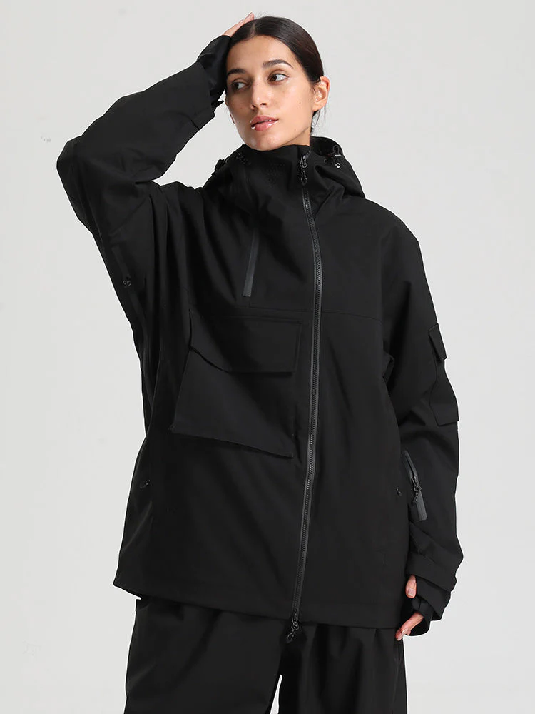 Women's Gsou Snow Terrain Flow FlexZip Hybrid Cargo Snowboard Jacket - Image 23
