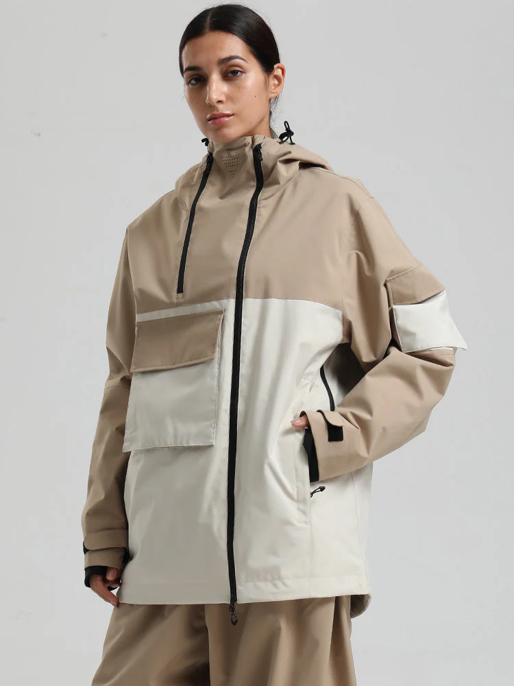 Women's Gsou Snow Terrain Flow FlexZip Hybrid Cargo Snowboard Jacket - Image 3