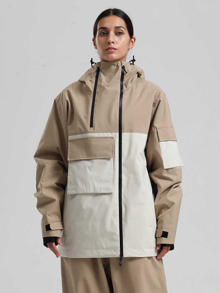 Women's Gsou Snow Terrain Flow FlexZip Hybrid Cargo Snowboard Jacket - Image 4