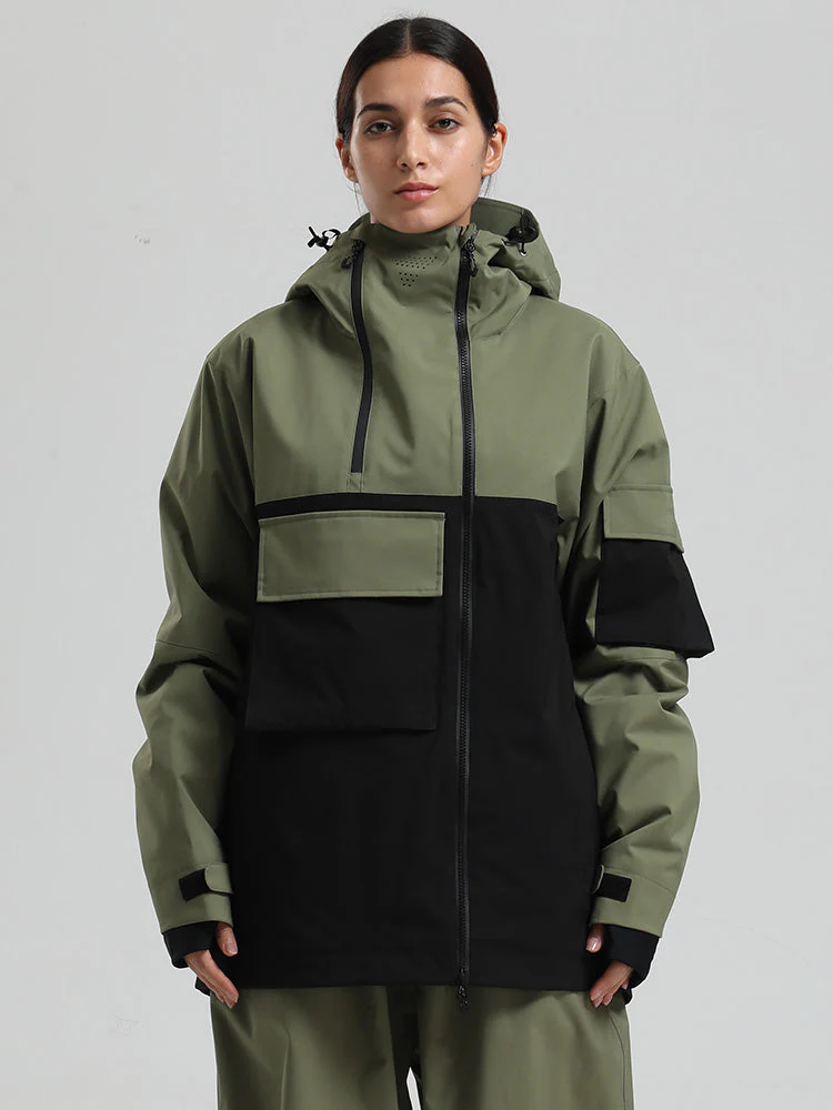 Women's Gsou Snow Terrain Flow FlexZip Hybrid Cargo Snowboard Jacket - Image 5