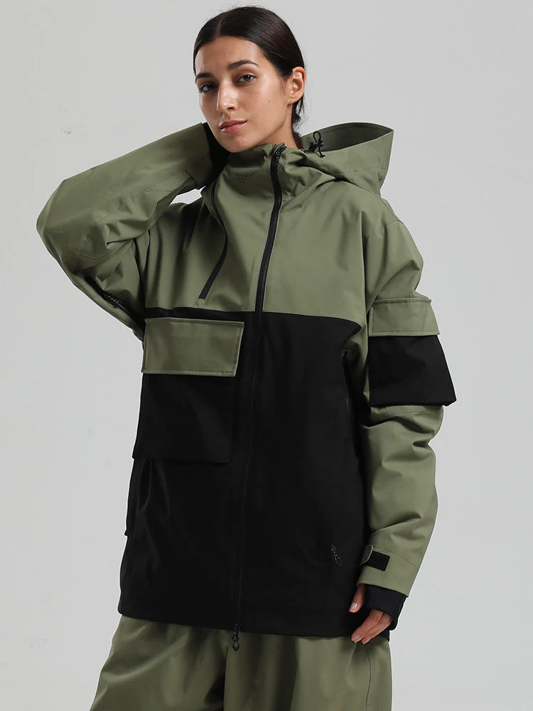 Women's Gsou Snow Terrain Flow FlexZip Hybrid Cargo Snowboard Jacket - Image 6