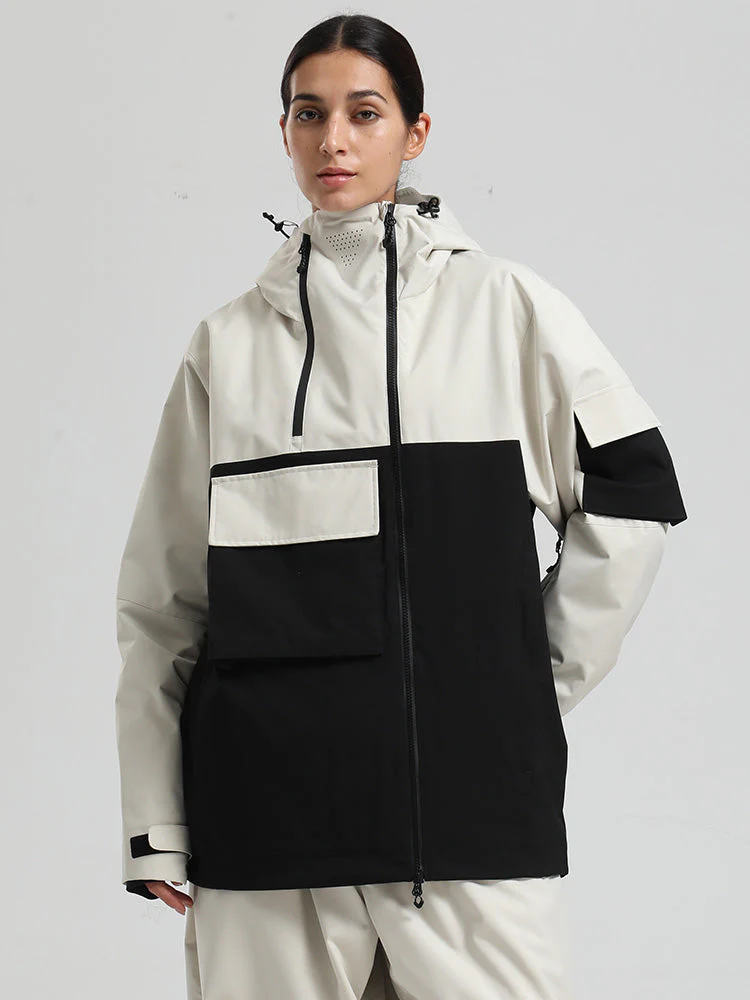 Women's Gsou Snow Terrain Flow FlexZip Hybrid Cargo Snowboard Jacket - Image 8