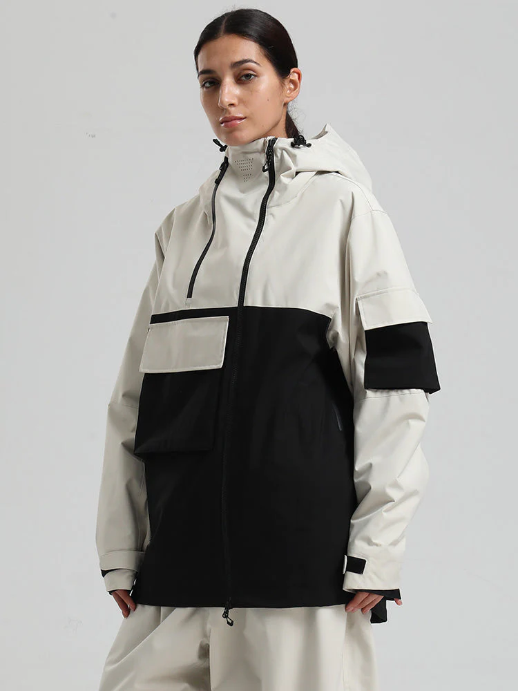 Women's Gsou Snow Terrain Flow FlexZip Hybrid Cargo Snowboard Jacket - Image 9