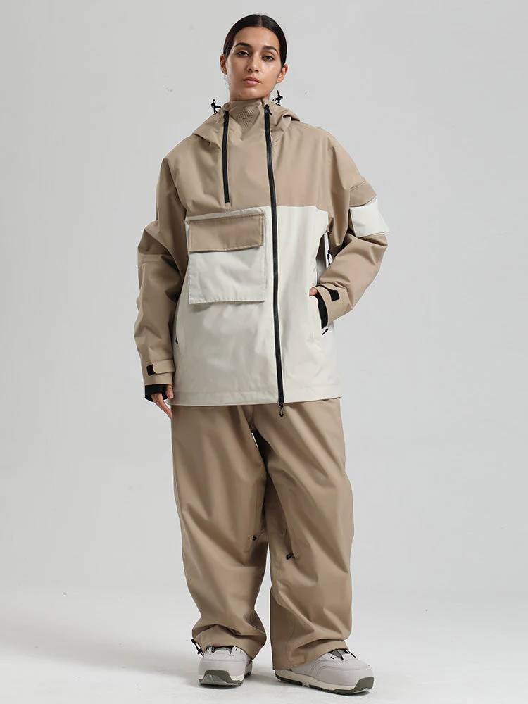 Women's Gsou Snow Terrain Flow FlexZip Hybrid Cargo Snowboard Suits