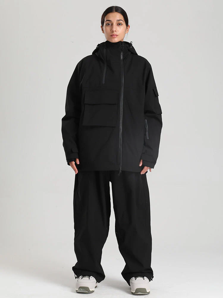 Women's Gsou Snow Terrain Flow FlexZip Hybrid Cargo Snowboard Suits - Image 19
