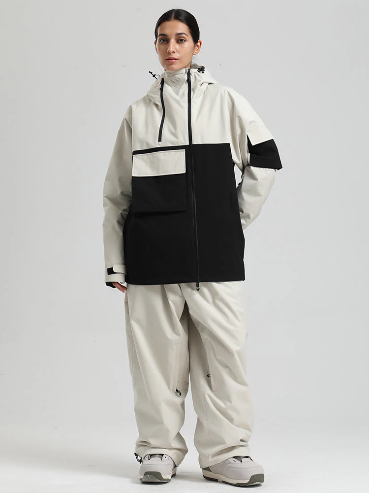 Women's Gsou Snow Terrain Flow FlexZip Hybrid Cargo Snowboard Suits - Image 5