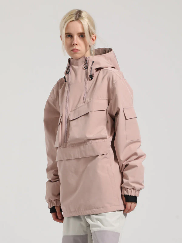 Women's Gsou Snow Winter Action Anorak Cargo Snowboard Jacket - Image 5