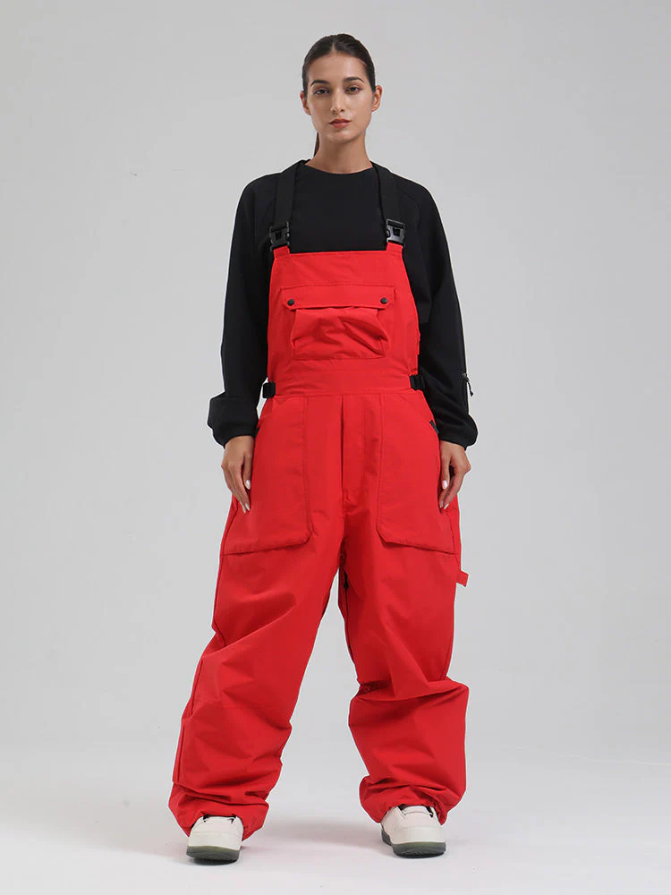 Women's SnowMaster Insulated Freestyle Baggy Snow Bibs Overalls - Image 7