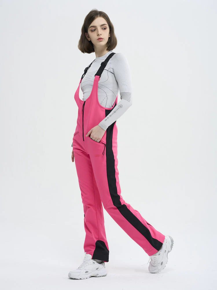 Women's High Experience Tailored Flex Flare Ski Bibs Overalls - Image 8