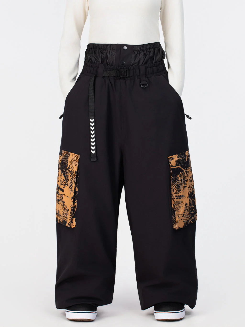 Women's Hyper Flux Urban Graffiti Freestyle Baggy Cargo Snowboard Pants - Park Rider - Image 15