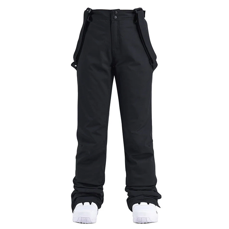 Women's Insulated Mountains Aurora White Winter Snow Pants Ski Bibs - Image 5