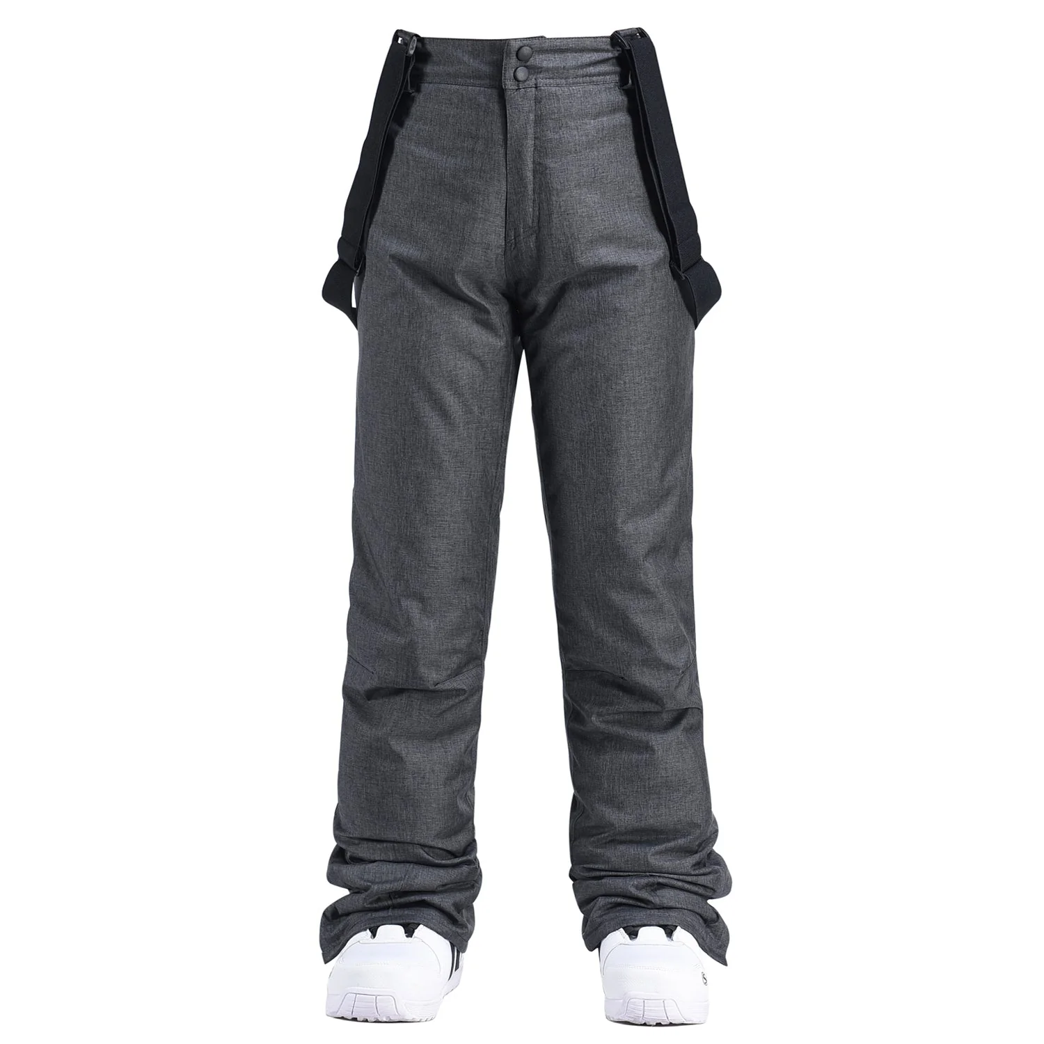 Women's Insulated Mountains Aurora White Winter Snow Pants Ski Bibs - Image 8