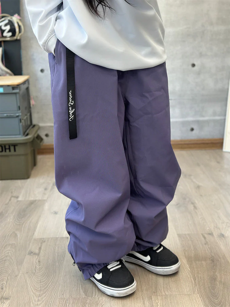 Women's Unisex SnowBound Urban Flex Oversize Cargo Snow Pants - Image 4