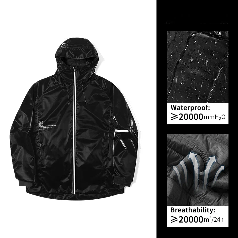 Women's Mountain Beast Black Paint Graphene 3L Snow Jackets - Image 2