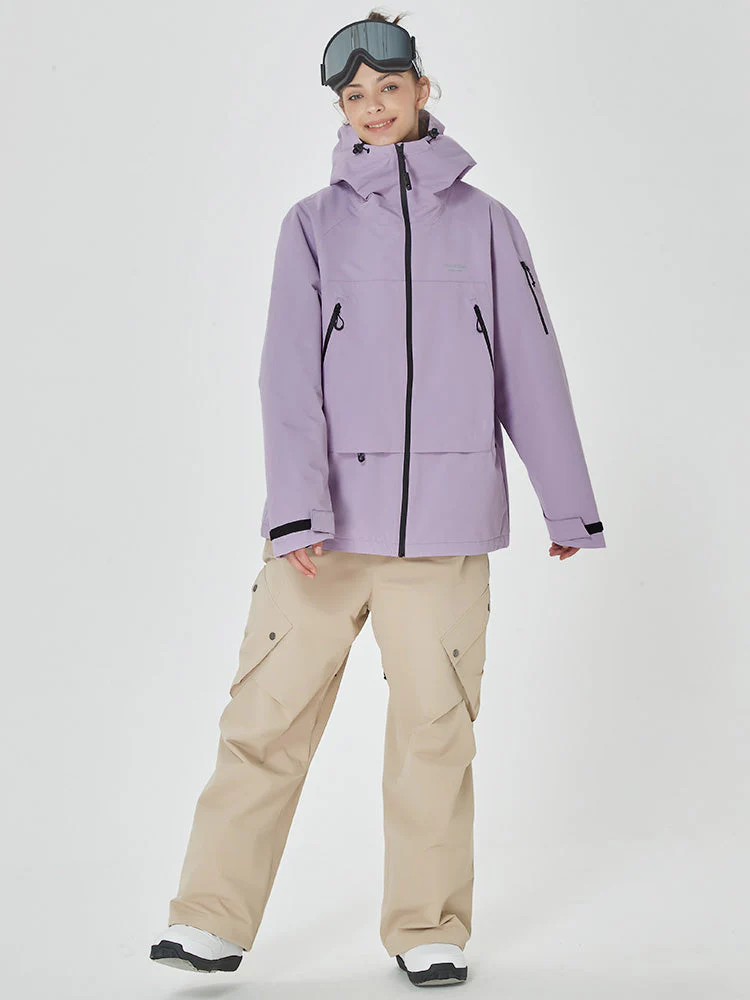 Women's Mountain Breaker Anorak Jacket with Swag Cargo Snowboard Pants - Image 10