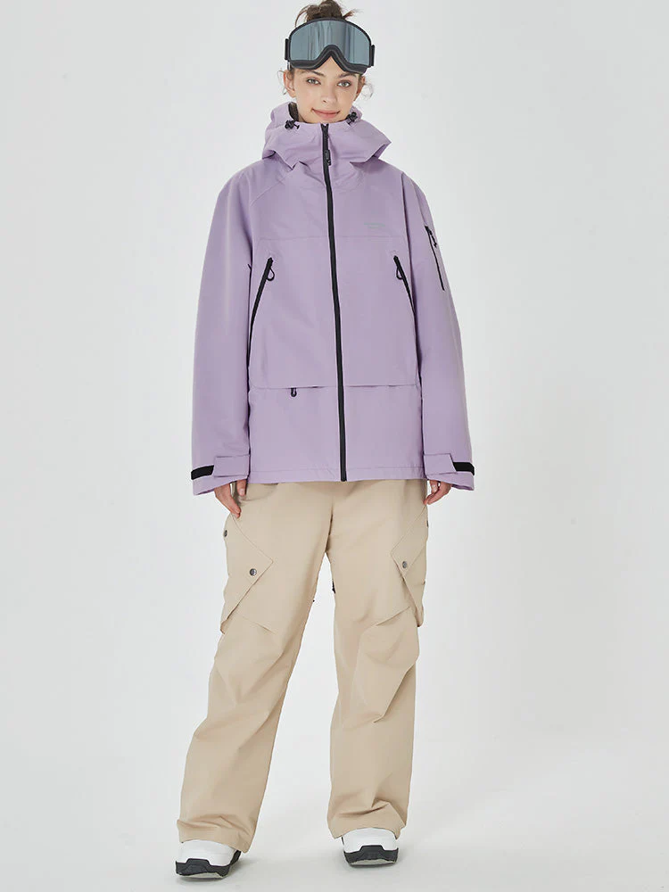 Women's Mountain Breaker Anorak Jacket with Swag Cargo Snowboard Pants - Image 11