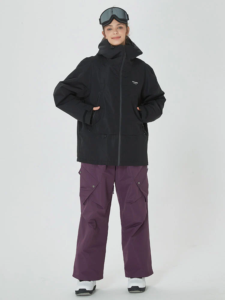 Women's Mountain Breaker Anorak Jacket with Swag Cargo Snowboard Pants - Image 16
