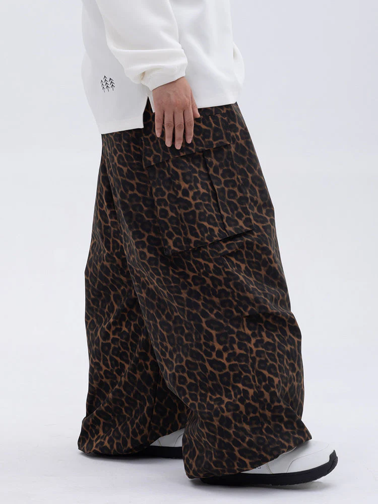 Women's Mountain Chill Freestyle Prime Baggy Leopard Snowboard Pants - Image 15