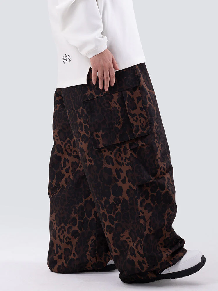 Women's Mountain Chill Freestyle Prime Baggy Leopard Snowboard Pants - Image 2