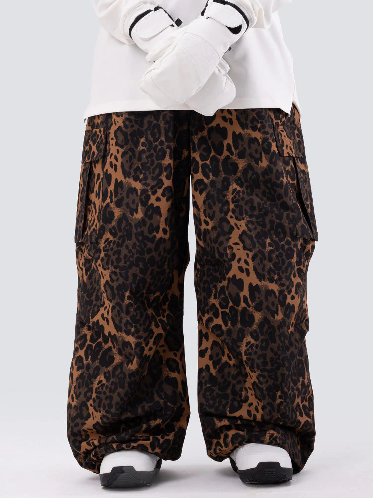 Women's Mountain Chill Freestyle Prime Baggy Leopard Snowboard Pants - Image 4