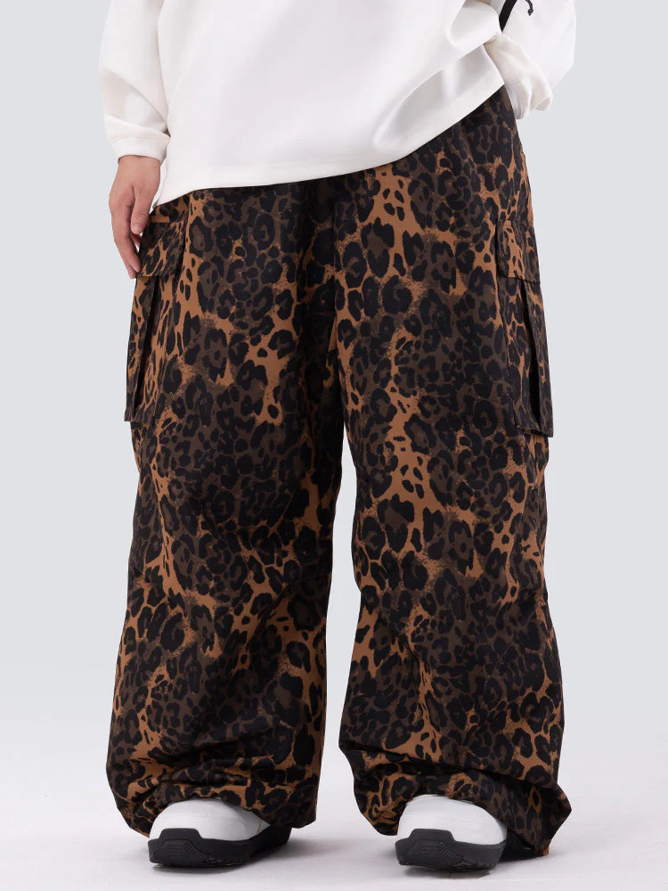 Women's Mountain Chill Freestyle Prime Baggy Leopard Snowboard Pants - Image 6