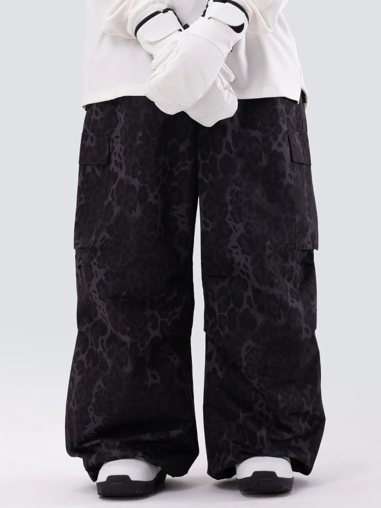 Women's Mountain Chill Freestyle Prime Baggy Leopard Snowboard Pants - Image 7
