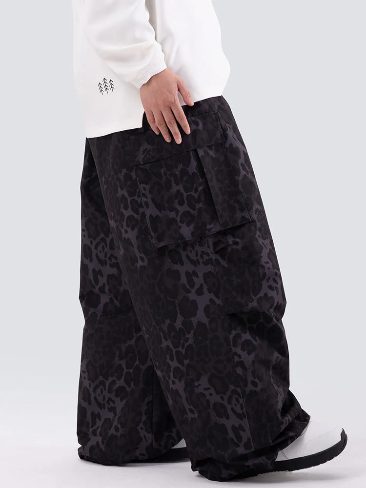 Women's Mountain Chill Freestyle Prime Baggy Leopard Snowboard Pants - Image 8