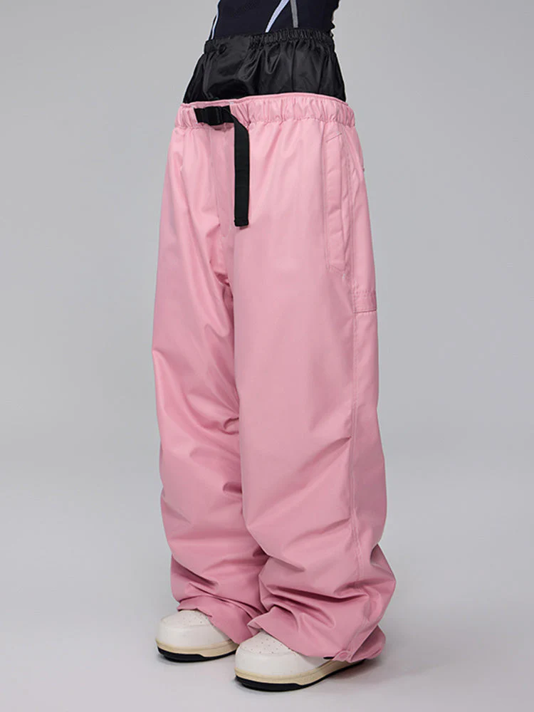 Women's Mountain Freerider Freestyle Snowboard Denim Jeans Baggy Snow Pants - Image 4