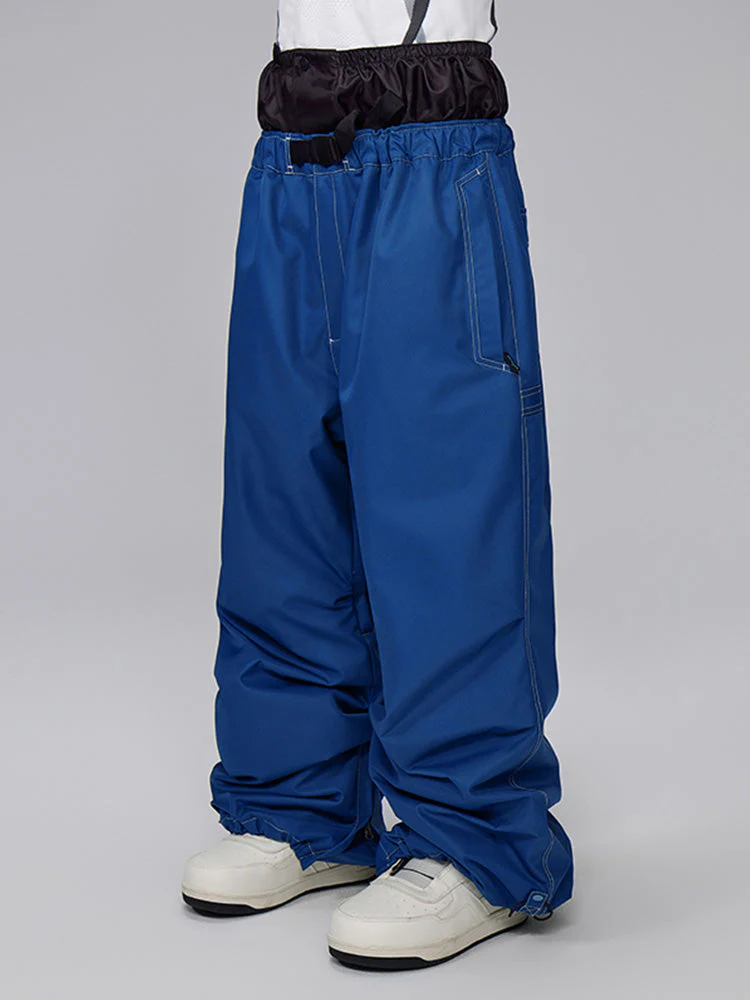 Women's Mountain Freerider Freestyle Snowboard Denim Jeans Baggy Snow Pants - Image 5