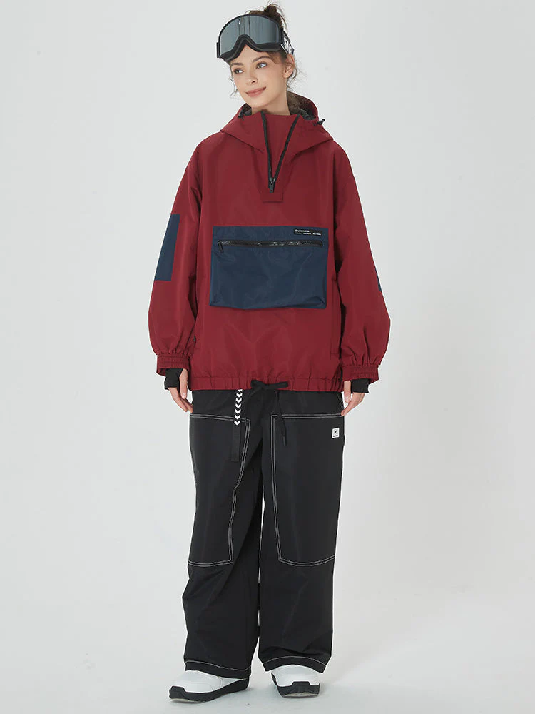 Women's Mountain Freerider Freestyle Snowsuits Baggy Snowboard Suit - Image 12