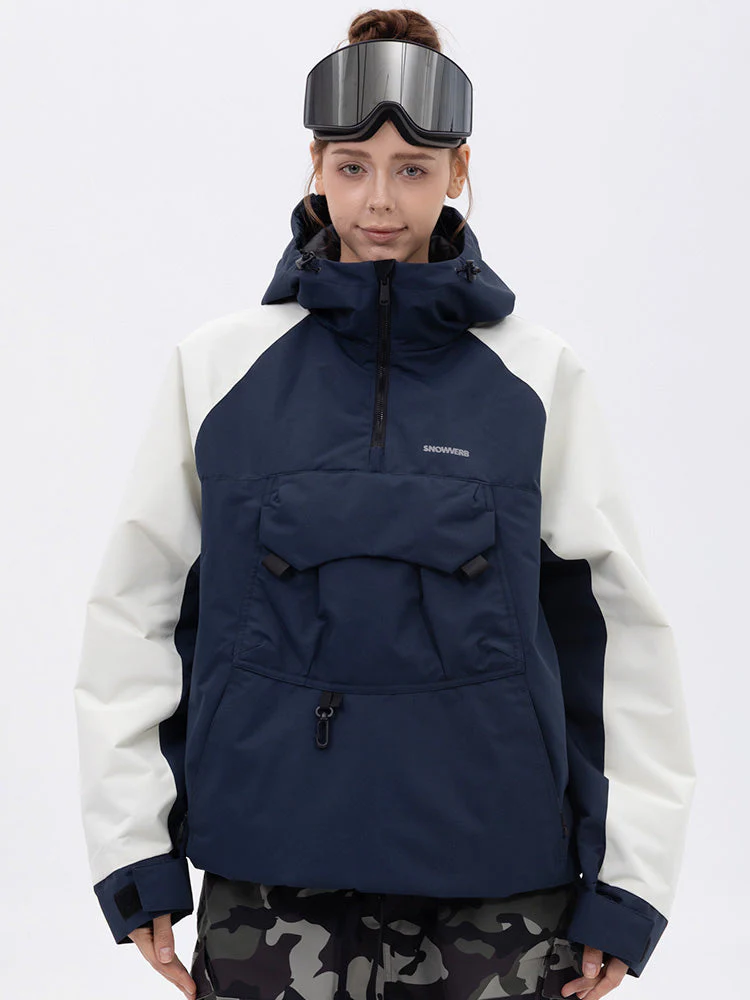 Women's Mountain Freestyle Cargo Pocket Bomber Camo Snowboard Jacket - Image 16