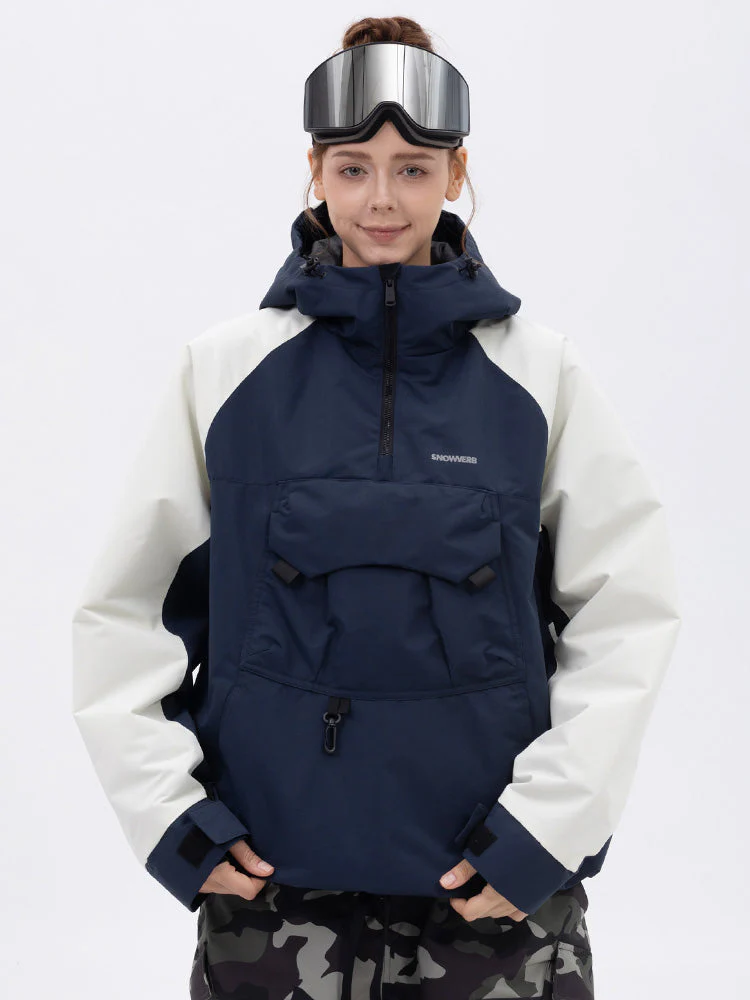 Women's Mountain Freestyle Cargo Pocket Bomber Camo Snowboard Jacket - Image 17