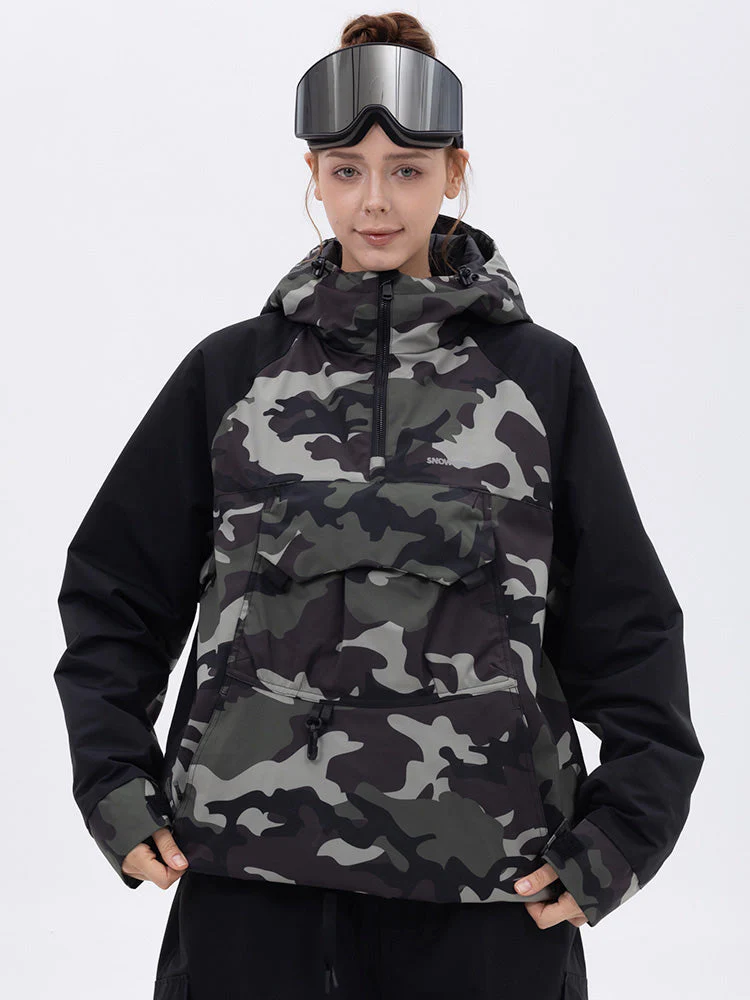 Women's Mountain Freestyle Cargo Pocket Bomber Snowboard Jacket - Image 10