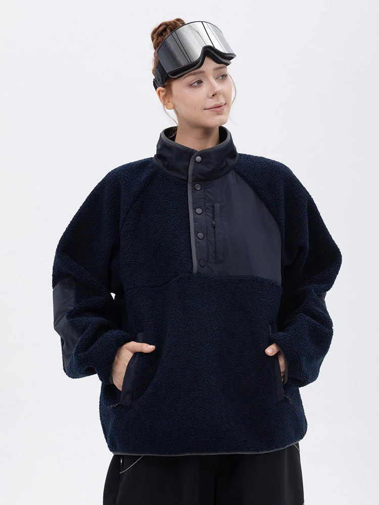 Women's Mountain-Ready Faux Sherpa Adventure Pullover Warm Fleece Sweater - Image 10