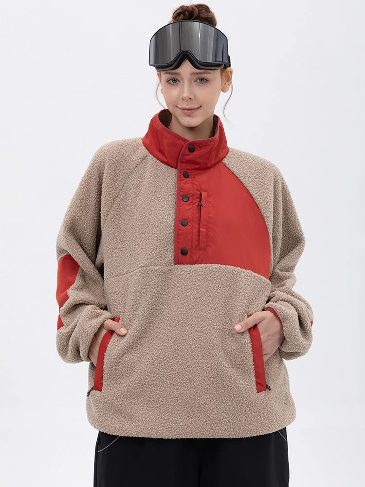 Women's Mountain-Ready Faux Sherpa Adventure Pullover Warm Fleece Sweater - Image 2