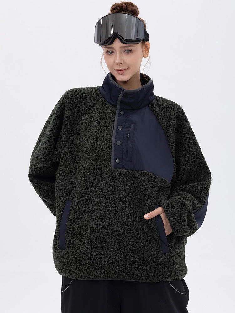 Women's Mountain-Ready Faux Sherpa Adventure Pullover Warm Fleece Sweater - Image 8