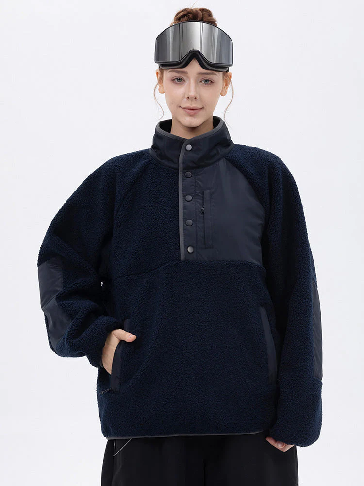 Women's Mountain-Ready Faux Sherpa Adventure Pullover Warm Fleece Sweater - Image 9