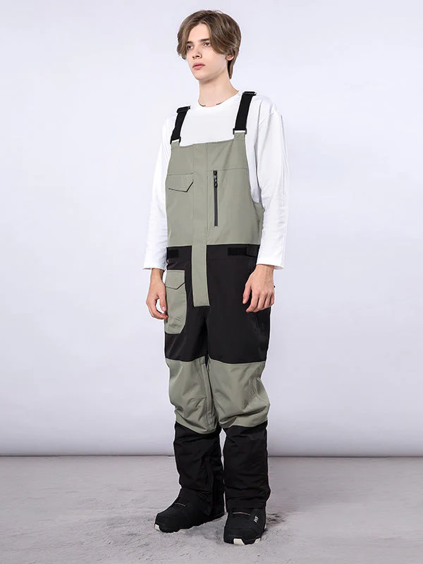Women's Mutu Snow Winter Moment Block Snow Bibs Pants - Image 8
